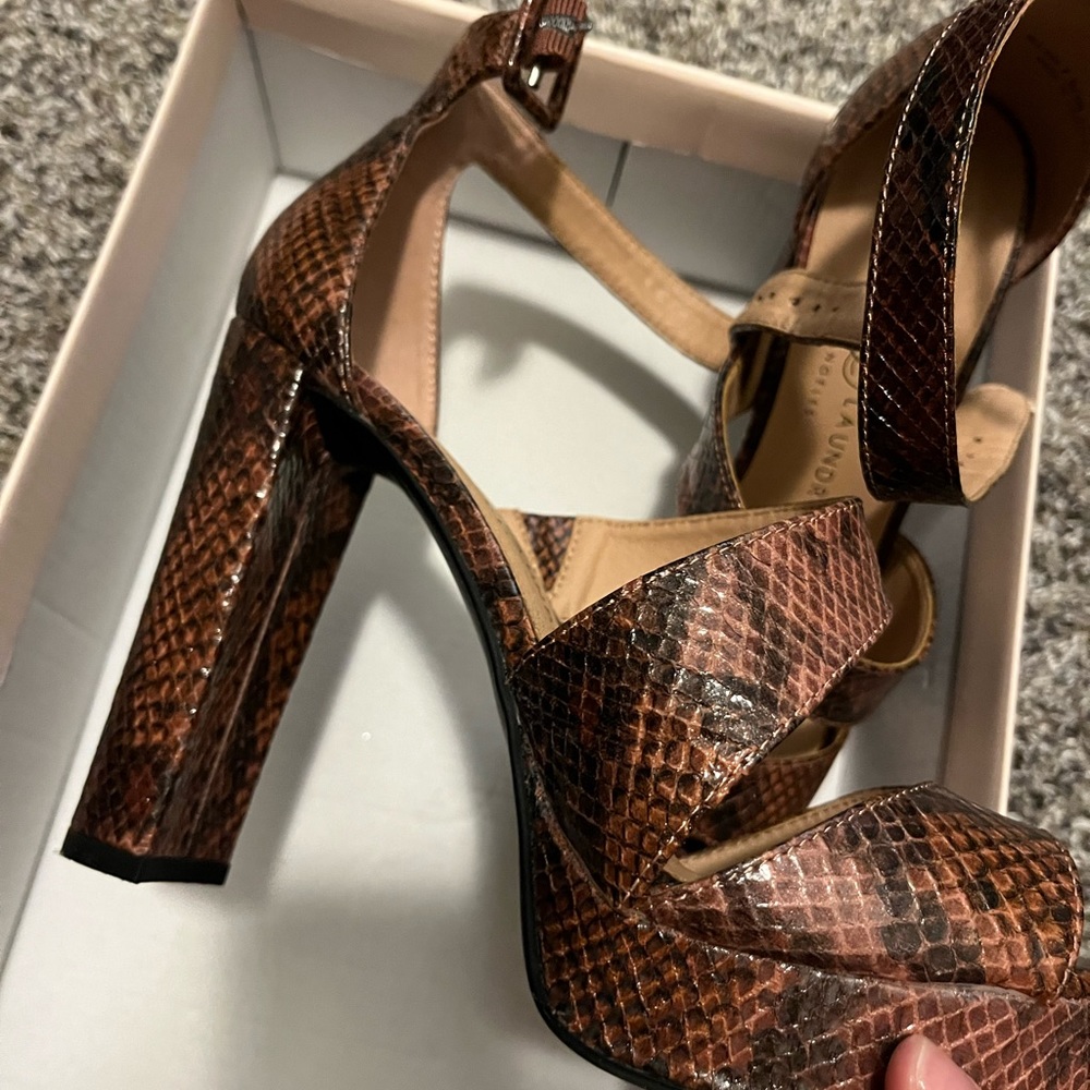 Snake skin heels
